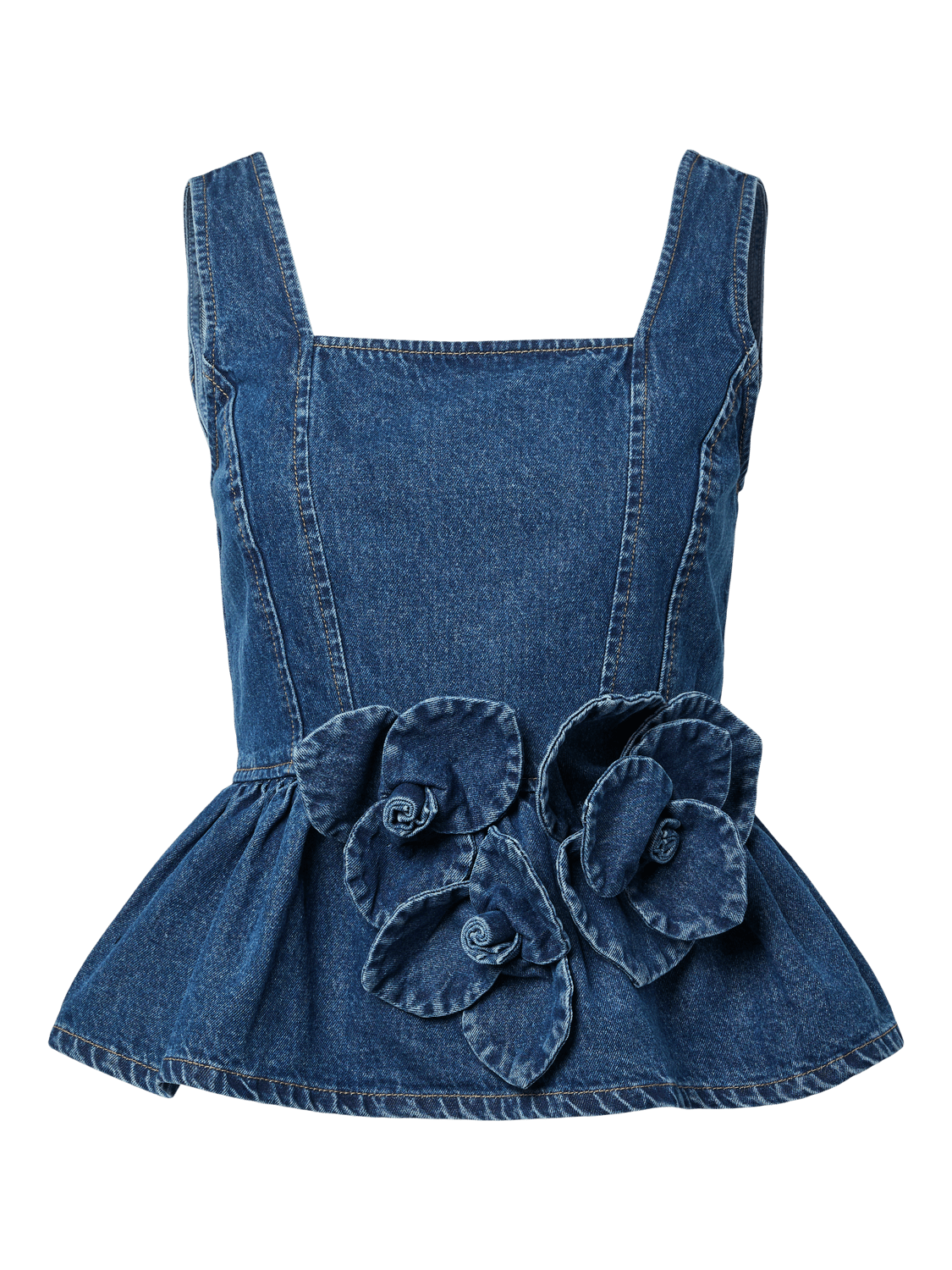 YASELSIE Top - Medium Blue Denim - VERO MODA & VILA Bergvik